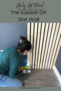 A Slat wall is a great beginner project. Don't be afraid to try this weekend project