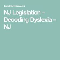 NJ Legislation – Decoding Dyslexia – NJ