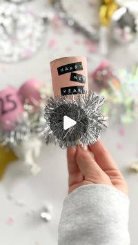 Allison Joy on Instagram: "DIY party poppers to ring in the New Year. I used all supplies we already had at home. My girls love these and it’s worth the confetti clean up- promise 😉 

You need:
Paper towel/TP rolls
Paint (or you could cover with paper)
Balloons
Tape
Tinsel garland & stickers for decoration
Confetti (you could make your own)

Make these now or save it for a NYE activity!"