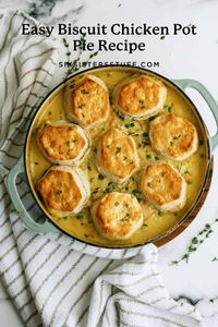 Easy Biscuit Chicken Pot Recipe