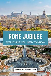 ~What is Rome Jubilee and how will it impact your trip to Italy in 2025~ Rome Jubilee is celebrated every 25 years. If you are experiencing Rome and Vatican City during Jubilee, you're in for a unique treat and will find the city at its most pristine beauty. Rome Jubilee is definitely worth the visit in 2025, but with an anticipated 20 million additional visitors, planning ahead is crucial! Find out where to stay, when to visit, and how to book your tours and main attractions well in advance.