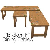 “Broken In” Dining Tables (Download) They are repo’d to the “Broken In” desk I can’t remember whether that particular desk is from FT or AL They are in 1 tile, 2 tile, & 3 tiles long They cheap (§30,...