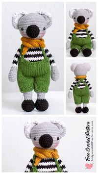 Amigurumi Koala Crochet Free Pattern - Free Crochet Patterns