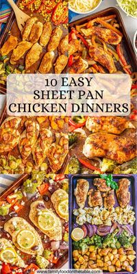 Sheet pan chicken dinners make it a breeze to get a well-rounded meal on the table without a lot of effort. Check out these 10 delicious sheet pan dinners for tons of different flavor ideas your family will love!