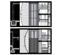 Plan of theater with detail view dwg file - Cadbull