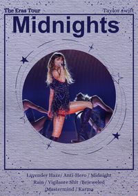 Midnights the eras tour Taylor Swift poster #taylorswift #taylor #taylornation #taylorlyrocs #theerastour #erastour #midnights #midnightstaylor