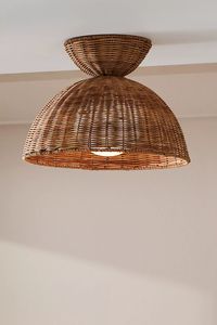 Liz Rattan Flush Mount | Anthropologie