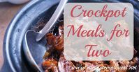 Crockpot meals for two: Crockpot recipes for two people including chicken tacos for two, chili for two, and beef stroganoff for two; Great college crockpot recipes