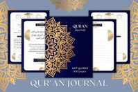 Quran Journal | Printable Quran Journal | Muslim Digital Journal | Muslim Planner | Quran Study Planner | Digital Download | Printables by LovelyCrescent on Etsy