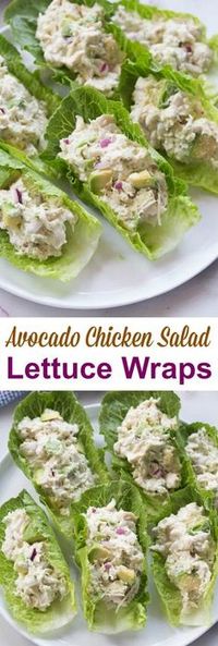 If you love chicken salad and avocados you will go crazy for these AVOCADO CHICKEN SALAD WRAPS! They make a healthy and delicious lunch that I can't get enough of.