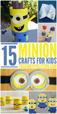 Minion Crafts for Kids + More Minion Ideas and Fun!