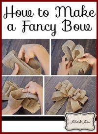 DIY Inexpensive Fall Wreath and Fancy Bow | TIDBITS&TWINE