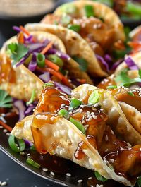 Crispy Chicken Wonton Tacos - A Flavorful Fiesta In Every Bite - My Home Made Recipe