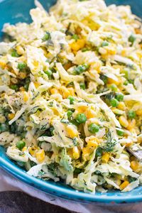 Savoy Cabbage Salad - iFoodReal.com