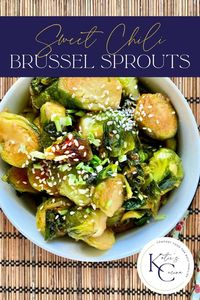 If you love the sweet and spicy brussel sprouts at P.F. Changs you'll love my take on these Sweet Chili Brussel Sprouts recipe. This recipe is done from start to finish in 20 minutes with just a few ingredients.