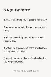 Try these daily gratitude journal prompts! Use them in the morning or as evening gratitude journal prompts to help foster a positive mindset. If you like them, be sure to follow for more! #dailygratitudejournalprompts #journalprompts #gratitudejournalprompts