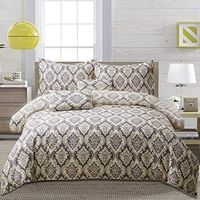 FADFAY Damask Paisley Bedding Set Premium 100% Cotton 600 TC Hypoallergenic Duvet Cover 3-Piece: 1 Hidden Closure Zip...