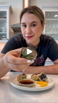 Nadia Aidi on Instagram: "Spicy Tuna Spring Rolls…I’ve been eaten these borderline too much because they are high in protein, they’re easy, quick and freaking awesome.

Ingredients:
* 4-6 spring roll wrappers.
* 2 cans of tuna packed in water.
* 2.5 tbsp japanese mayo.
* 1.5 tbsp sriracha.
* 1/4 cup green onion.
* 1/2 tsp toasted sesame oil.
* Cucumber slices.
* Avocado slices.
* Toasted sesame seeds.
* 1 tbsp salsa macha or chili crisp.
* 3 tbsp tamari or soy sauce.
* 1/2 lemon.
* 2 tsp rice vin.
* 1 tsp agave.
* Mini nori squares.

Directions:
1. Mix the tuna, green onion, mayo, sriracha and sesame oil. Mash well.
2. Mix the tamari, salsa macha, agave, lemon and rice vin.
3. Soak your wrappers in cold water for 15-20 sec max.
4. Add the nori sheet in the center towards the edge of the wr