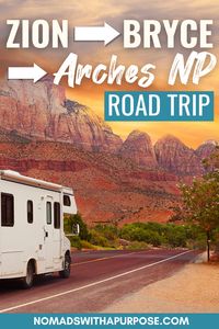 This Zion to Bryce to Arches National Park Road Trip is the perfect spring or fall vacation. Get all the beta on best hikes, camping, and things to do here. #Zion #Bryce #Arches #roadtrip