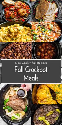 These easy Fall Slow cooker recipes are perfect for weeknight family dinners. Make these simple Fall recipes in your Crock Pot and have dinner ready and waiting when you get home.