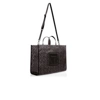 Large Jacquard Shopper - Black Monogram