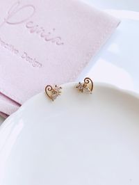 Tiny Cat Stud Earrings Dainty Cute Cat Earrings Animal - Etsy