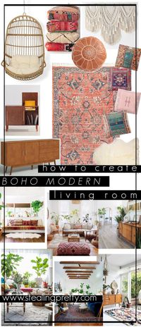 How to Create a Boho Modern Living Room – Stealing Pretty