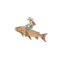 Add a touch of whimsy and Western charm to your belongings with the Trout Cowgirl Vinyl Decal Sticker! Made from durable white vinyl with a satin finish, this sticker features a 1/8" white kiss-cut border for a polished look. Choose from three sizes to suit your style perfectly. With water, scratch, and UV resistance, this sticker will stay vibrant and eye-catching wherever you place it. Plus, the removable adhesive ensures easy application without leaving any residue behind. Assembled in the USA from globally sourced parts, this decal is ready to add a pop of personality to your life!