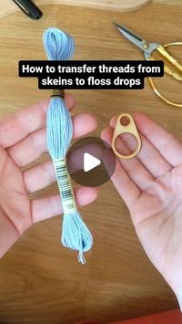 Cross stitch patterns with snark and sass on Instagram: "I've gotten a couple requests to show this process after the reel about how to separate a strand from a floss drop, so here it is! This video is very sped up, of course, but actual time from start to finish is two minutes, about the same as winding a bobbin, in my experience 🙂  Does this inspire you to try out floss drops?? It's by far my favorite way to store and use thread ♥️ . . . . . . . . #embroidery #crossstitch #needlework #flossdrops #stitchersofinstagram #tipsandtricks #dmcthreads #embroideryfloss #fiberart #craftersofinstagram #needleandthread #artistprocess #xstitch #needlepoint #sewersofinstagram"