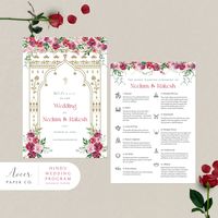 Hindu Wedding Program Hindu Ceremony Custom Wedding - Etsy UK