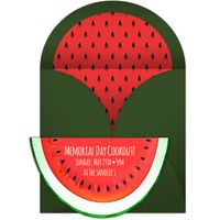 Check out this FREE online invitation design that you can send online via email, featuring a watermelon-inspired design. It's perfect for a summer party, picnic, or cookout.