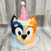 #cake #cakeart #cakeforkids #blueycake #bluey #cake