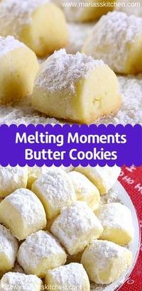 Christmas Melting Moments Butter Cookies - Maria's Kitchen