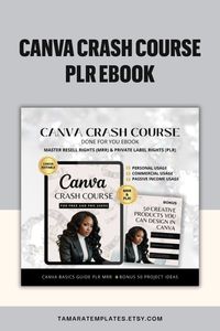 Canva crash course with master resell rights and private label rights. Are you ready to level up your design skills and add to your passive income stream? Introducing a how to guide for beginners with free and pro Canva accounts! 

This done for you MRR PLR eBook gives you a foundation to start your design journey. Plus you can rebrand and sell the eBook as your own! Sell it on a marketplace or your own website.

BONUS of 50 creative products you can design in Canva. Giving you ideas on what you'd like to create for fun, for your business or to sell.

Don't miss out on this Canva editable eBook template. Download it today!