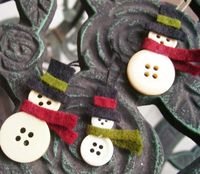 button snowmen ornaments