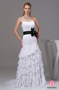 Only $174.9, Wedding Dresses Special White with Black Sweetheart Ruffles Wedding Dress Corset Back #OP4079 at #GemGrace. View more special Wedding Dresses,Colored Wedding Dresses now? GemGrace is a solution for those who want to buy delicate gowns with affordable prices, a solution for those who have unique ideas about their gowns. 2018 new arrivals, shop now to get $10 off!