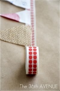 How to make a Washi Tape & Fabric NO Sew Bunting. Tutorial.