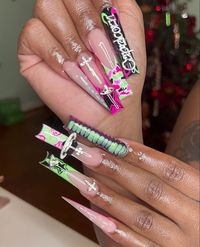 Capricorn nail inspo #capricorn #capricornnail #nail #inspo #bday #birthday #birthdaynails #bdaynailS