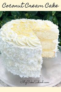 Coconut Cream Cake | My Cake School