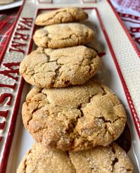 Are you baking Christmas Cookies this weekend? Today I've got a real favorite for you: Molasses Ginger Sourdough Cookies are the perfect treat during the holiday season! Sweet molasses, warm ginger, and rolled in sugar for the perfect festive bite. Enjoy!