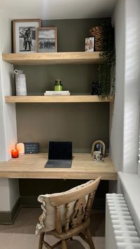 ALCOVE DESK SHOPPING LIST 📐 so you want to add a desk in your unused alcove but you’re not sure where to start. I have added a full shopping list below including the tools, materials & product codes I used for this project! Tools - Drill - Laser level - Mitre Saw (can also use hand saw) - Hammer - Spirit Level - Tape Measure - Stud Finder - Pencil - Nail Gun (can also use hammer & nails) Materials - Rawl Plugs - I used 10mm ones - Timber screws, to screw the main frame into th...