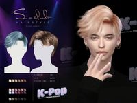 The Sims Resource - K-POP male long hairstyle