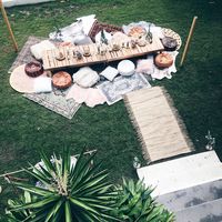 Beautiful bohemian backyard picnic styled by Harper Arrow