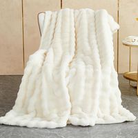 PRICES MAY VARY. Luxurious All-Season Comfort: Our fluffy white blanket provides you with cozy comfort all year round, whether you are working, camping or traveling, with its super soft, fluffy, fluffy, furry, warm and cozy texture. Perfect for keeping warm in autumn and winter to stay comfortable. High-quality materials: With a standard weight of 1000g/m², this blanket feels delicate and breathable, and it is dry and not stuffy all night long. Please believe that our blankets are like no other.