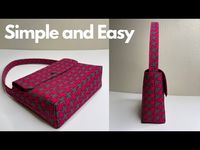 How to Sew a Hand Bag Simple and So Fast | Easy DIY @AmyGDIY - YouTube