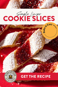 These jam-filled cookie slices have all the spiced, fruity flavors of classic Linzer cookies but without the fussy assembly: Instead of sandwiching two cookie rounds, you’ll fill two logs of dough with troughs of jam before baking, then cut them into batons once they’re out of the oven. They’re a stunning addition to a spread of holiday cookies or teatime treats.