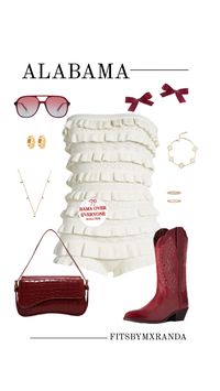 ALABAMA GAMEDAY OUTFIT | Shop the look #outfitinspo #gameday #gamedayoutfit #gamedayfit #outfit #bamarush #bama #alabama