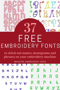 37 free embroidery fonts to download -