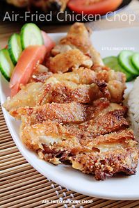 Little Inbox Recipe ~Eating Pleasure~: Air-Fried Chicken Chop (Air-Fryer Recipe) 炸鸡扒