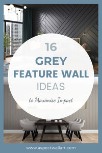 Make a statement in your home with my selection of 16 stylish grey feature wall ideas, curated to maximise impact and enhance the overall aesthetic